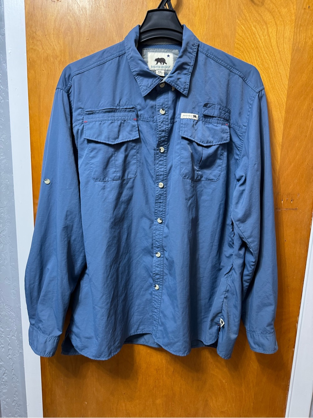 Dakota Grizzly  Men's Long-Sleeve Button Shirt - Blue